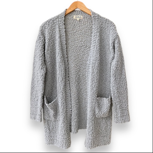 Listicle Oversized Cardigan Sweater | Size Small | Gray Blue Color | $25.00 - Picture 2 of 7